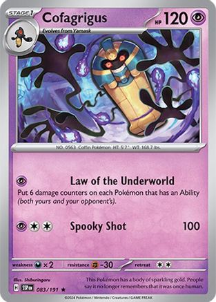 [PKM] Cofagrigus (083/191) [Scarlet & Violet: Surging Sparks]