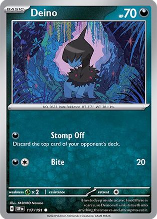 [PKM] Deino (117/191) [Scarlet & Violet: Surging Sparks]