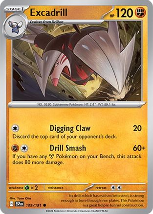 [PKM] Excadrill (109/191) [Scarlet & Violet: Surging Sparks]