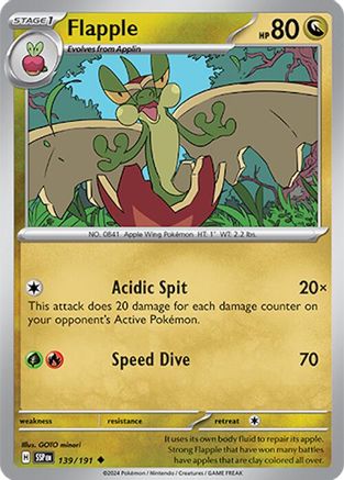 [PKM] Flapple (139/191) [Scarlet & Violet: Surging Sparks]