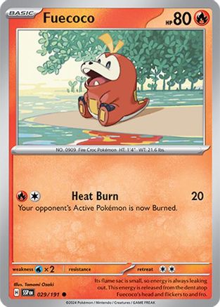 [PKM] Fuecoco (029/191) [Scarlet & Violet: Surging Sparks]