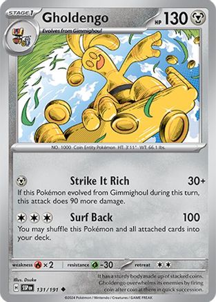 [PKM] Gholdengo (131/191) [Scarlet & Violet: Surging Sparks]