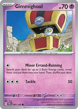 [PKM] Gimmighoul (097/191) [Scarlet & Violet: Surging Sparks]