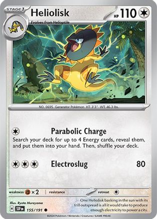 [PKM] Heliolisk (155/191) [Scarlet & Violet: Surging Sparks]