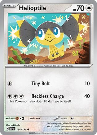 [PKM] Helioptile (154/191) [Scarlet & Violet: Surging Sparks]