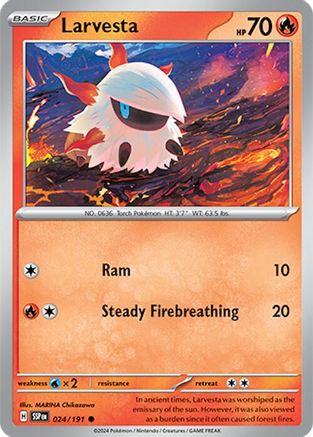 [PKM] Larvesta (024/191) [Scarlet & Violet: Surging Sparks]