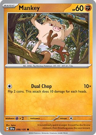 [PKM] Mankey (098/191) [Scarlet & Violet: Surging Sparks]