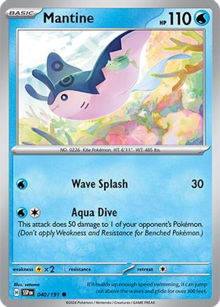 [PKM] Mantine (040/191) [Scarlet & Violet: Surging Sparks]