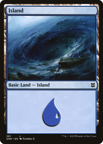 {B}[ZNR 381] Island (381) [Zendikar Rising]