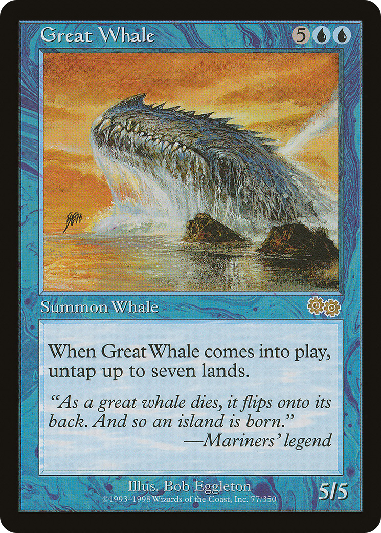 {R} Great Whale [Urza's Saga][USG 077] - Misty Mountain Games