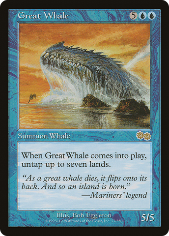 {R} Great Whale [Urza's Saga][USG 077]