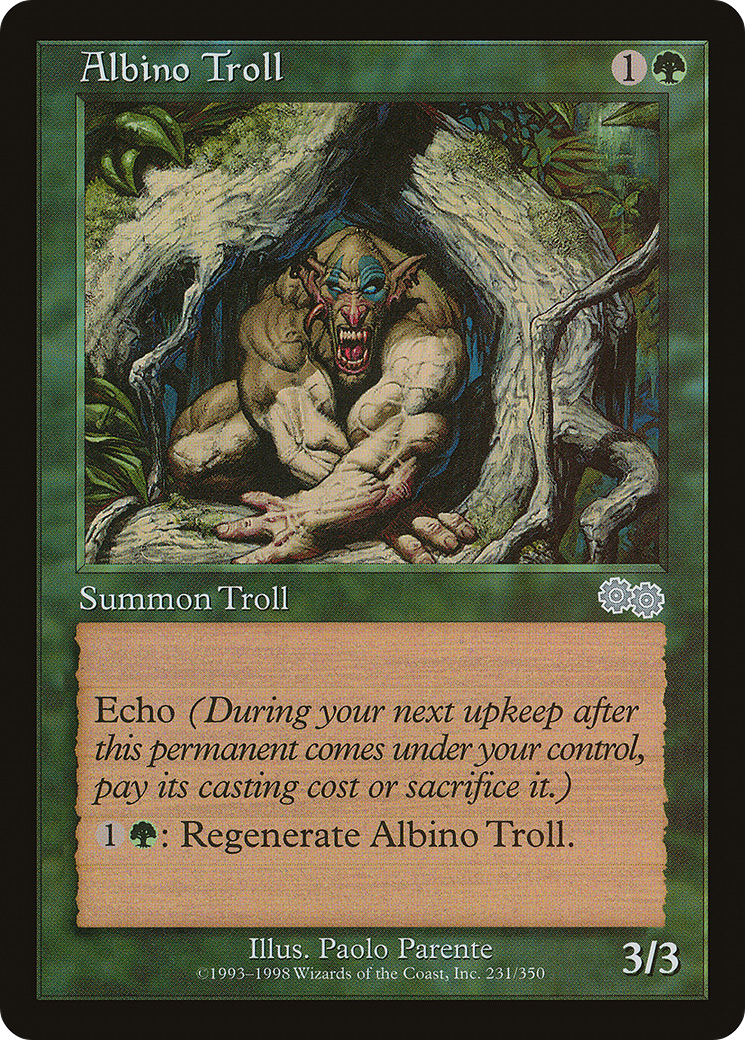 {C} Albino Troll [Urza's Saga][USG 231]