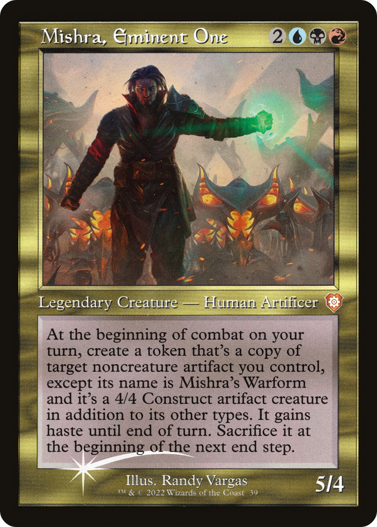 {R} Mishra, Eminent One (039) (Retro) [The Brothers' War Commander][BRC 039]