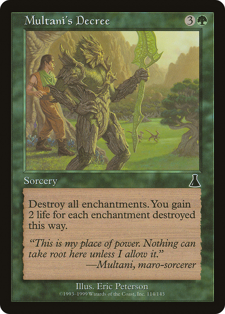 {C} Multani's Decree [Urza's Destiny][UDS 114]