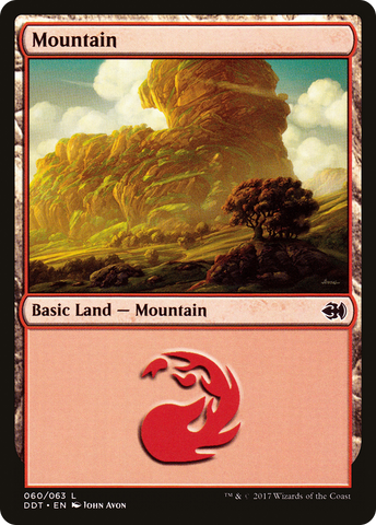 {B}[DDT 060] Mountain (60) [Duel Decks: Merfolk vs. Goblins]