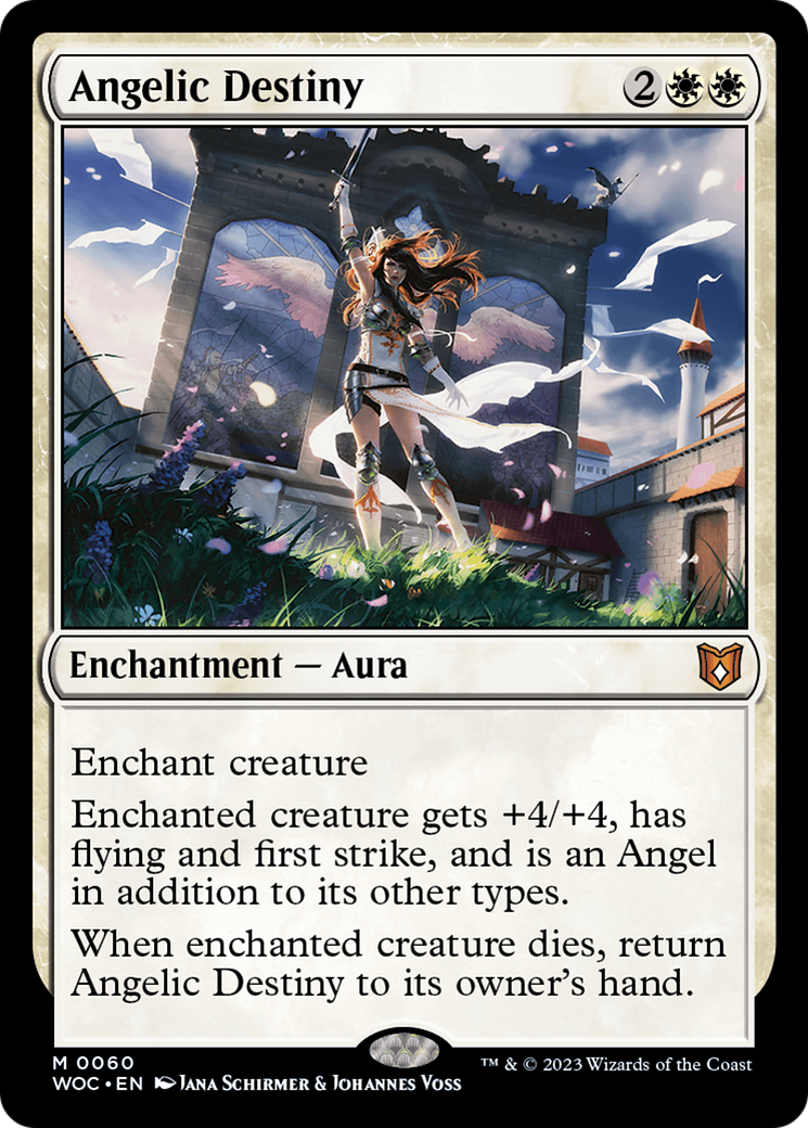{R} Angelic Destiny [Wilds of Eldraine Commander][WOC 060]