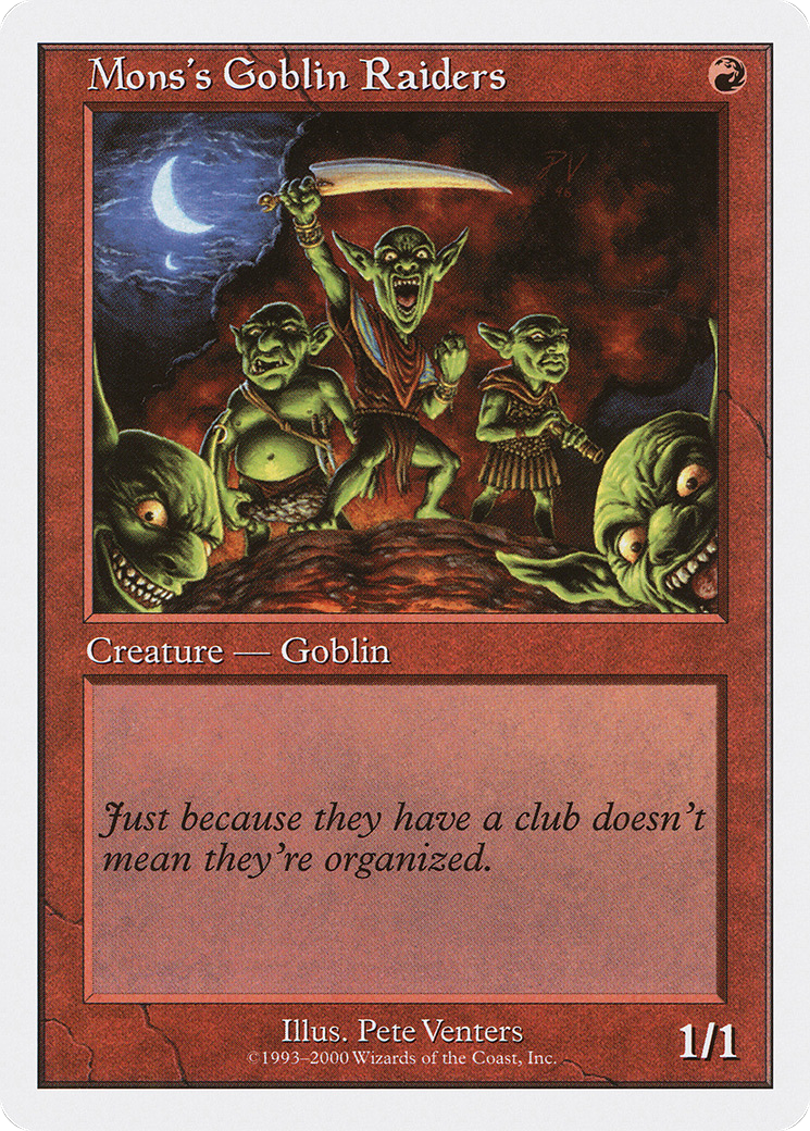 {C} Mons's Goblin Raiders [Starter 2000][S00 032]
