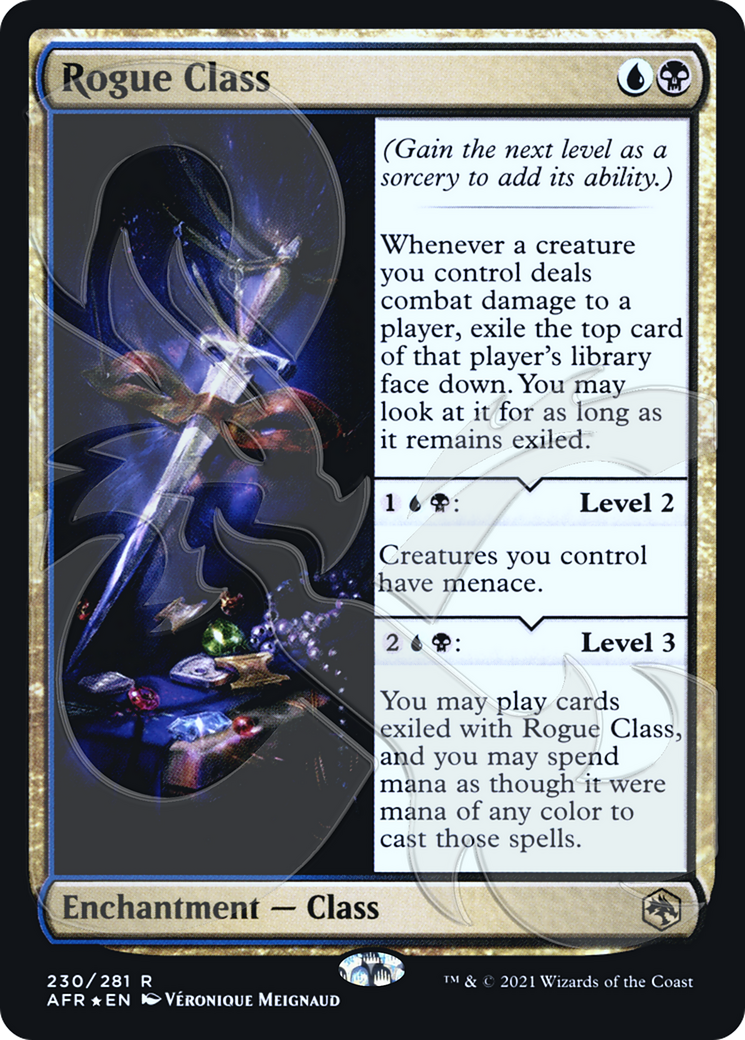 {R} Rogue Class (Ampersand Promo) [Dungeons & Dragons: Adventures in the Forgotten Realms Promos][AMP AFR 230]