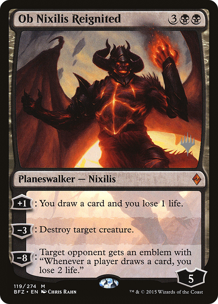 {R} Ob Nixilis Reignited (Promo Pack) [Battle for Zendikar Promos][PP BFZ 119]