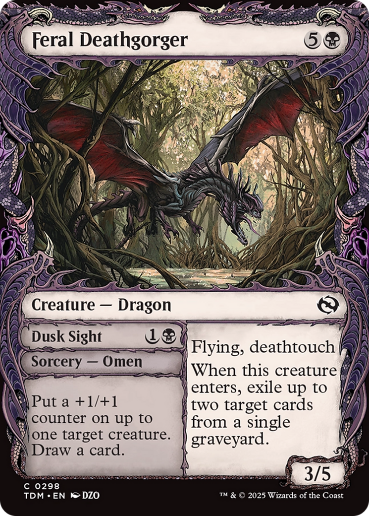 {@C} Feral Deathgorger (Showcase) [Tarkir: Dragonstorm][TDM 298]