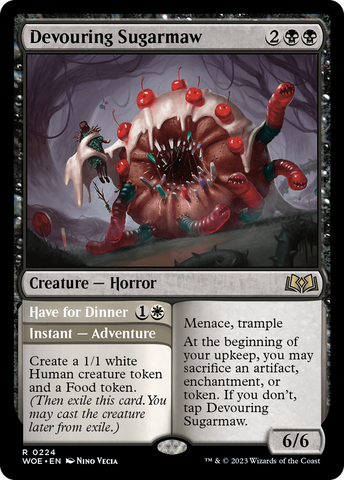 {@R} Devouring Sugarmaw // Have For Dinner [Wilds of Eldraine][WOE 224]