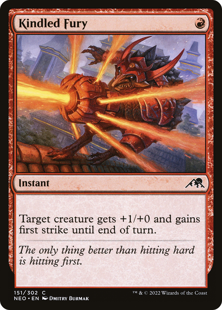 {C} Kindled Fury [Kamigawa: Neon Dynasty][NEO 151]