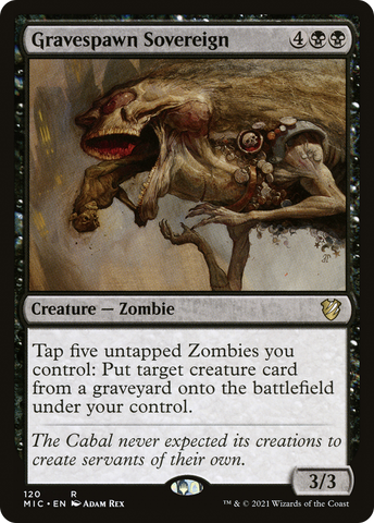 {R} Gravespawn Sovereign [Innistrad: Midnight Hunt Commander][MIC 120]