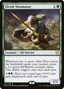 {R} Elvish Warmaster [Kaldheim][KHM 167]