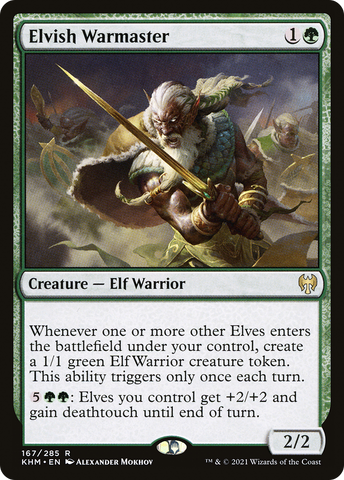 {R} Elvish Warmaster [Kaldheim][KHM 167]
