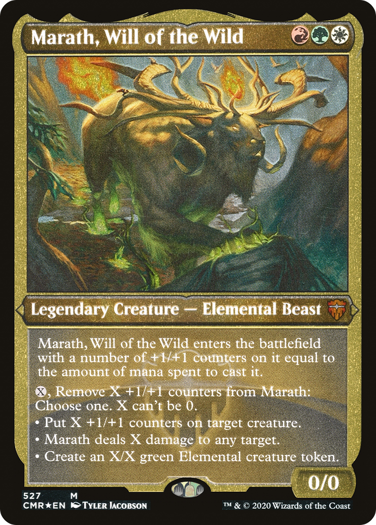 {R} Marath, Will of the Wild (Etched) [Commander Legends][CMR 527] - Misty Mountain Games