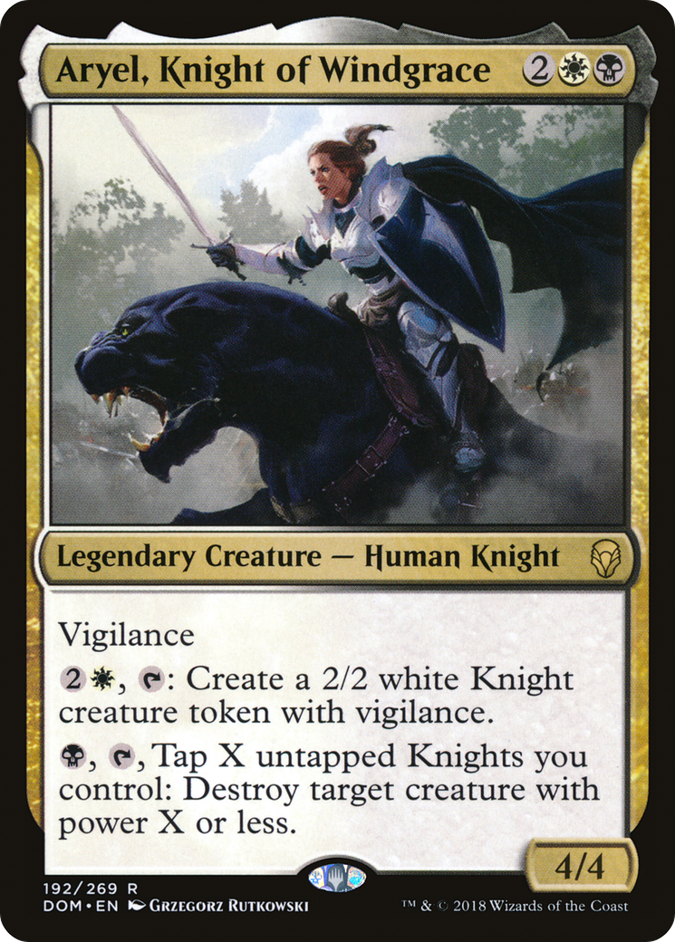{R} Aryel, Knight of Windgrace [Dominaria][DOM 192] - Misty Mountain Games