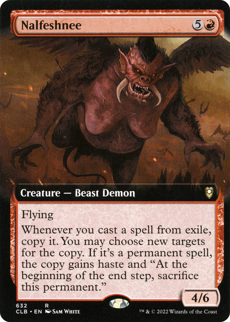 {R} Nalfeshnee (Extended Art) [Commander Legends: Battle for Baldur's Gate][CLB 632]