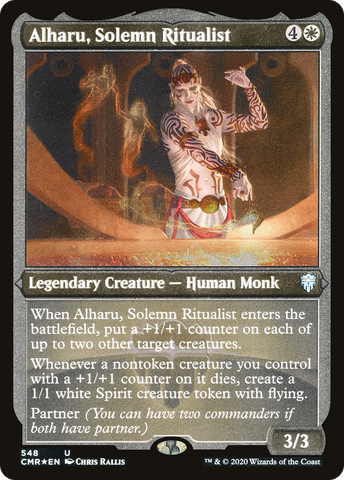 {C} Alharu, Solemn Ritualist (Etched) [Commander Legends][CMR 548]