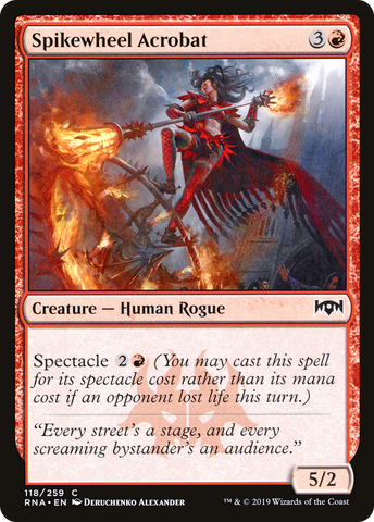 {C} Spikewheel Acrobat [Ravnica Allegiance][RNA 118]