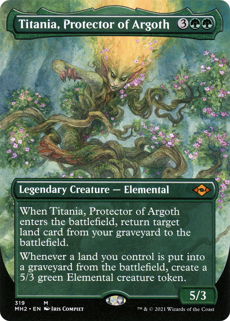 {R} Titania, Protector of Argoth (Borderless Alternate Art) [Modern Horizons 2][MH2 319]