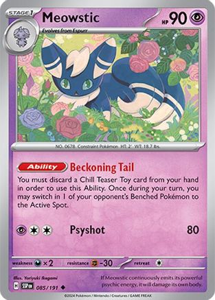 [PKM] Meowstic (085/191) [Scarlet & Violet: Surging Sparks]