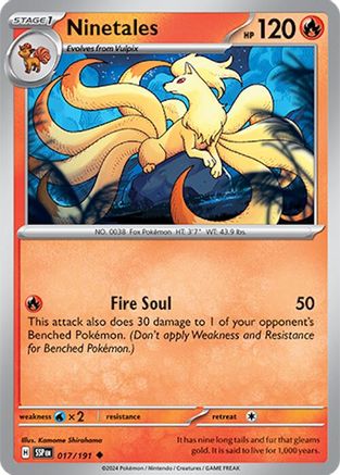 [PKM] Ninetales (017/191) [Scarlet & Violet: Surging Sparks]