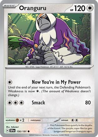 [PKM] Oranguru (156/191) [Scarlet & Violet: Surging Sparks]