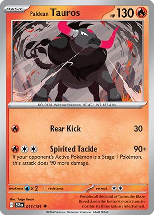 [PKM] Paldean Tauros (018/191) [Scarlet & Violet: Surging Sparks]