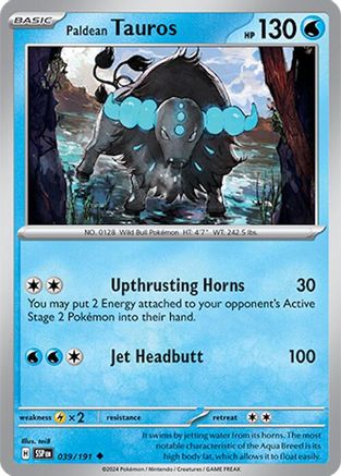 [PKM] Paldean Tauros (039/191) [Scarlet & Violet: Surging Sparks]
