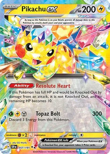 [PKM] Pikachu ex (057/191) [Scarlet & Violet: Surging Sparks]