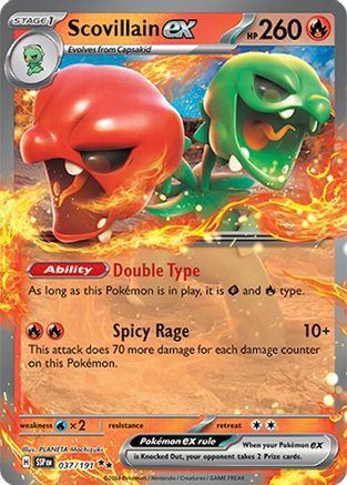 [PKM] Scovillain ex (037/191) [Scarlet & Violet: Surging Sparks]