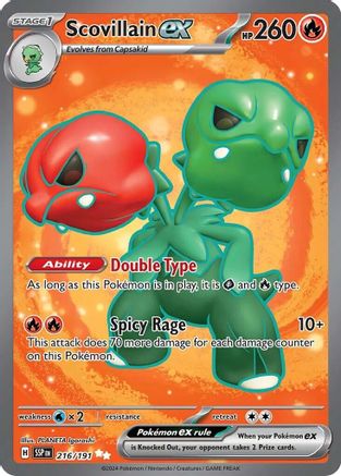 [PKM] Scovillain ex (216/191) [Scarlet & Violet: Surging Sparks]