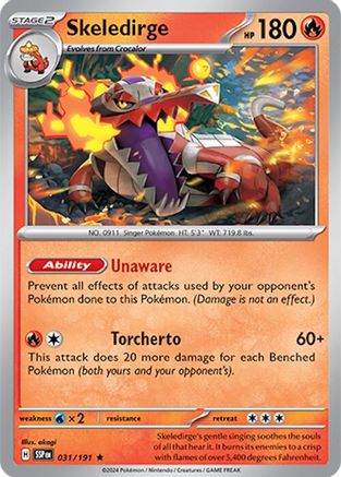 [PKM] Skeledirge (031/191) [Scarlet & Violet: Surging Sparks]
