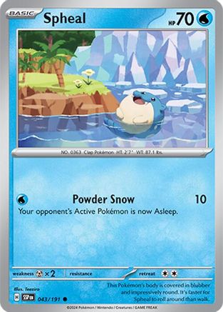 [PKM] Spheal (043/191) [Scarlet & Violet: Surging Sparks]