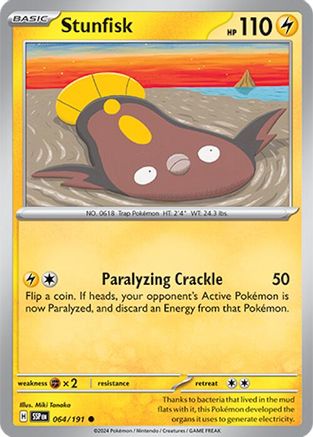 [PKM] Stunfisk (064/191) [Scarlet & Violet: Surging Sparks]