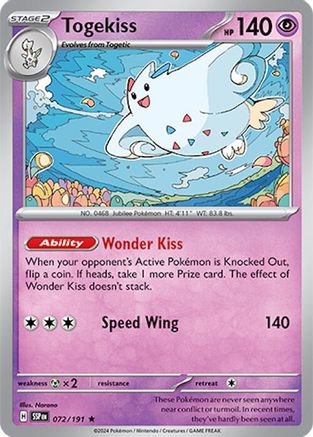 [PKM] Togekiss (072/191) [Scarlet & Violet: Surging Sparks]