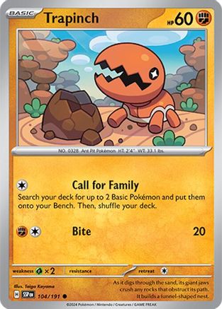 [PKM] Trapinch (104/191) [Scarlet & Violet: Surging Sparks]