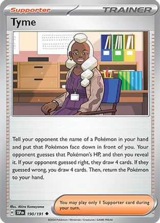 [PKM] Tyme (190/191) [Scarlet & Violet: Surging Sparks]