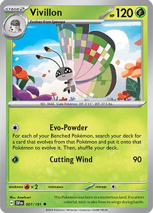 [PKM] Vivillon (007/191) [Scarlet & Violet: Surging Sparks]